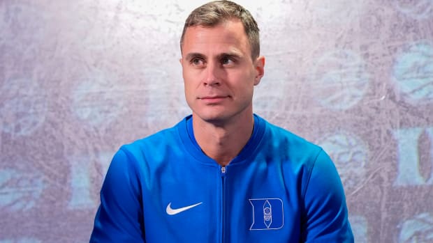 Duke basketball head coach Jon Scheyer